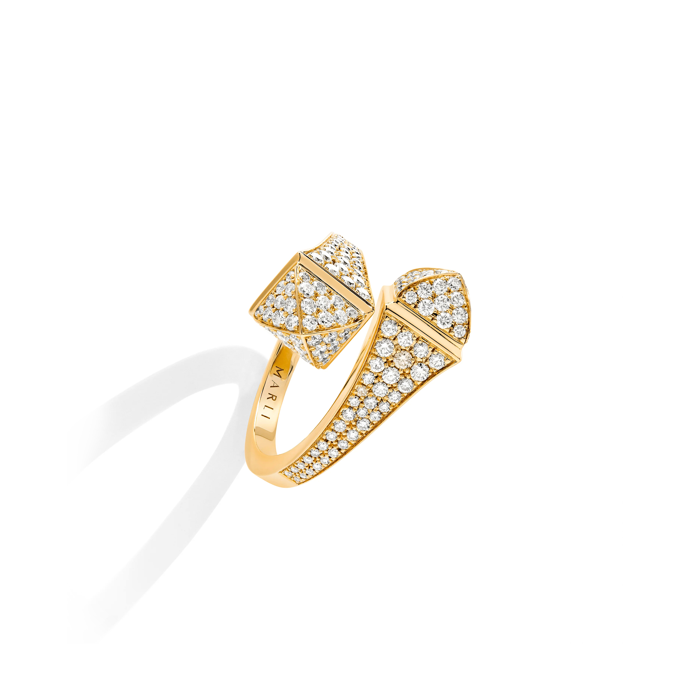 MARLI NEW YORK 18 KARAT GOLD FULL DIAMOND RING CLEO-R7